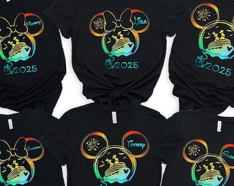 Disney Cruise 2025 Shirt,Disney Family Cruise 2025 Shirt,Personalized Disney Cruise Shirt,Disney Cruise Couple Tee,Disney Cruise Besties Tee