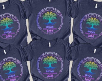 Personalized Family Reunion T-Shirt: Custom Name & Tree, 2026