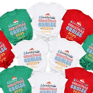 Personalized Christmas Cruise 2025 Shirt: Family Vacation Tee