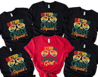 Birthday Cruise Squad Shirt: Personalized Family Matching Tee