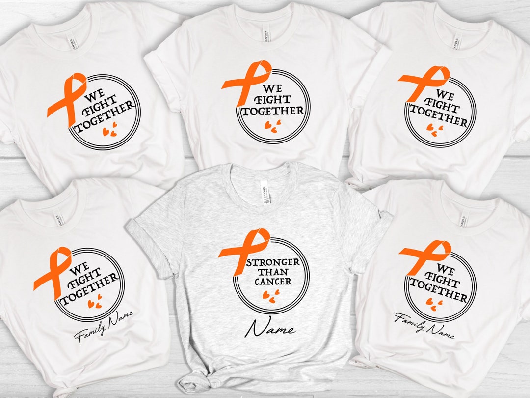 Leukemia Cancer Awareness Shirt: Orange Ribbon Support Squad - Etsy