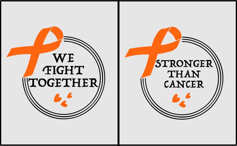 Leukemia Cancer Awareness Shirt: Orange Ribbon Support Squad - Etsy