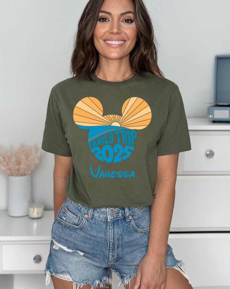 2025 Disney Family Trip Shirt, 2025 Disney Family Vacation Shirt, Custom Disney Family Trip, Disneyland Family Trip Shirt, Disney Trip Shirt image 5