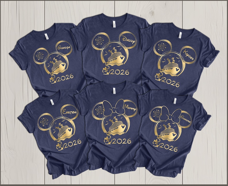 Disney Cruise 2026 Shirt,Disney Family Cruise Shirt,Personalized Disney Cruise Shirt,Disney Cruise Couple Tee,Disney Cruise Besties Tee image 1