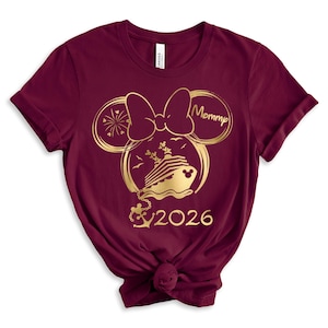 Disney Cruise 2026 Shirt,Disney Family Cruise Shirt,Personalized Disney Cruise Shirt,Disney Cruise Couple Tee,Disney Cruise Besties Tee image 3