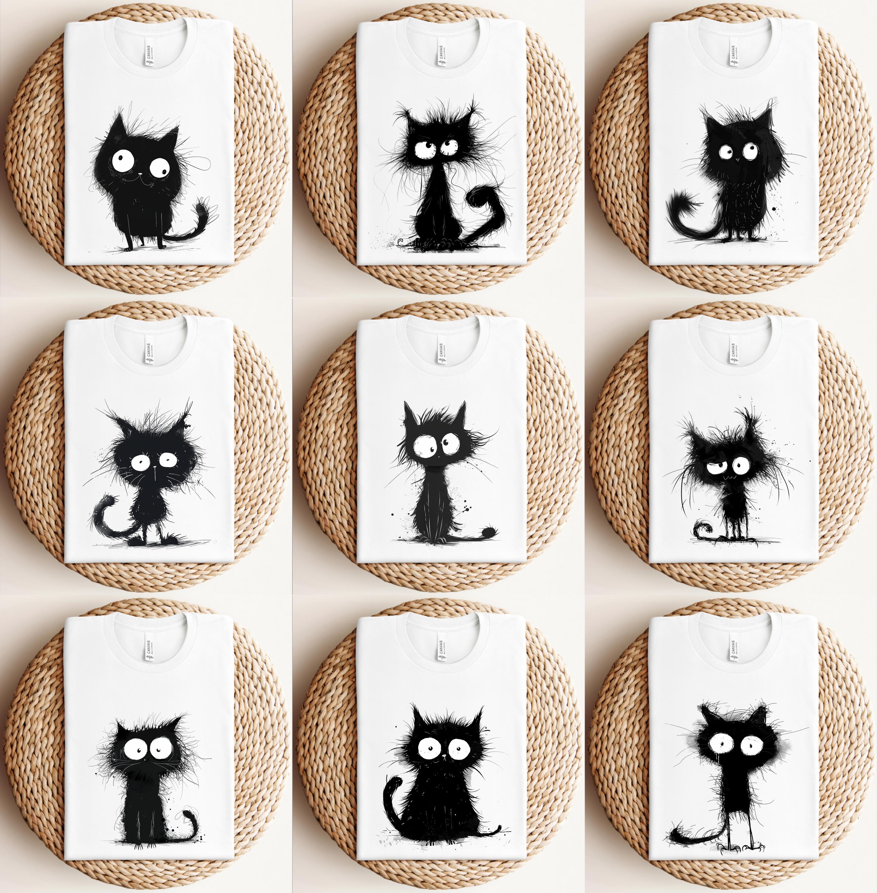 Quates Black Cat Shirt,Grumpy Cat Shirt,Cat Lovers Shirt ,Whimsical Cat Sweatshirt,Thanks Giving Shirt,Black Cat Tee,Black Meowy Tee