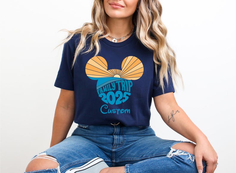 2025 Disney Family Trip Shirt, 2025 Disney Family Vacation Shirt, Custom Disney Family Trip, Disneyland Family Trip Shirt, Disney Trip Shirt image 3