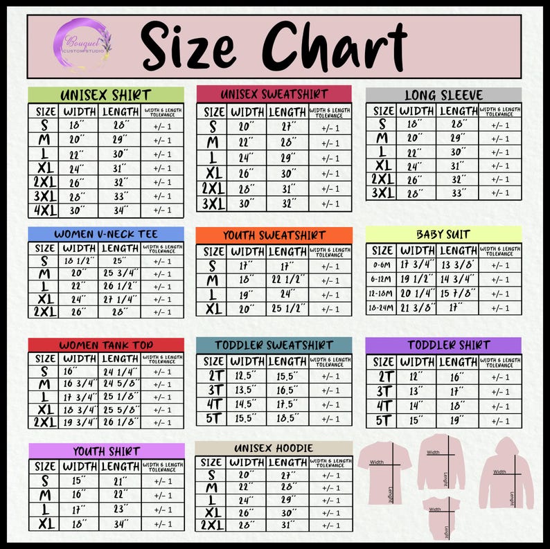 the size chart for a women's shirt