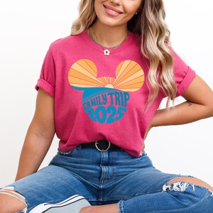 2025 Disney Family Trip Shirt, 2025 Disney Family Vacation Shirt, Custom Disney Family Trip, Disneyland Family Trip Shirt, Disney Trip Shirt image 2