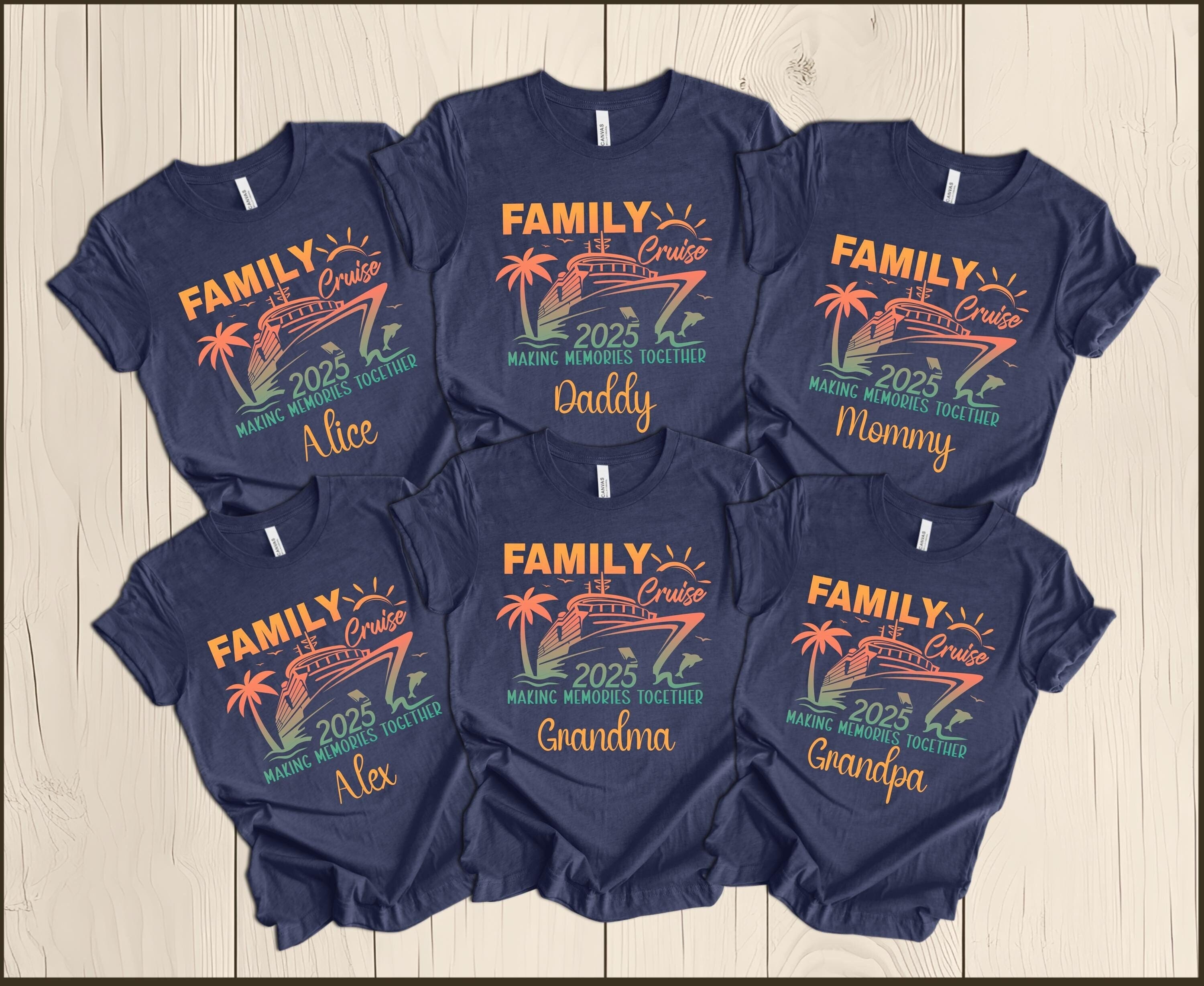 Personalized Family Cruise 2025 Matching Shirts
