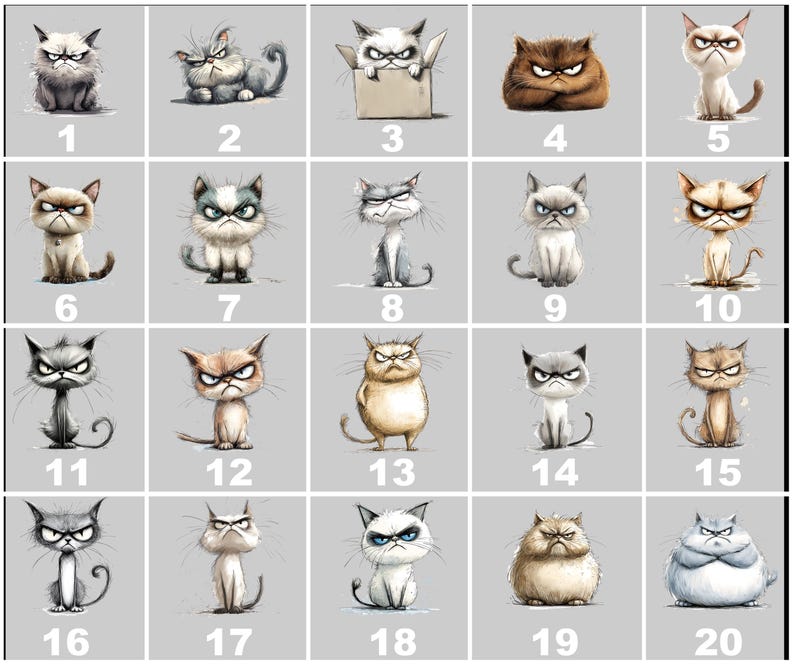 Grumpy Cat Shirt: Moody Kitten Tee, Cat Lover Gift image 7