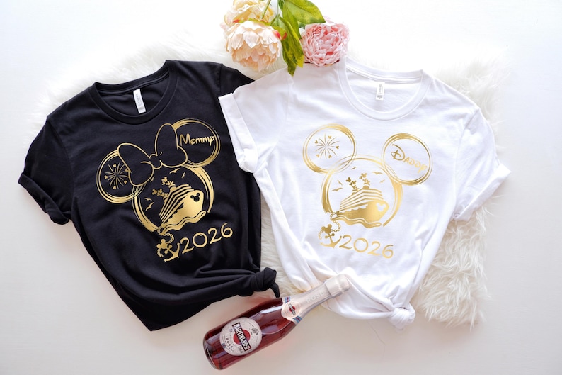 Disney Cruise 2026 Shirt,Disney Family Cruise Shirt,Personalized Disney Cruise Shirt,Disney Cruise Couple Tee,Disney Cruise Besties Tee image 2