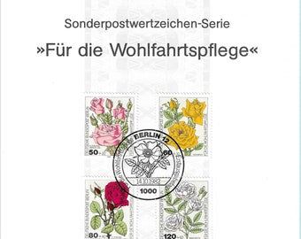 ERSTAGSBLATT / First Day Cover - Germany Berlin 11/1982 Für die Wohlfahrtspflege FLOWERS