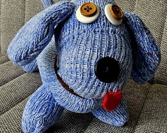 Veteran made "sock  monkey" Foot Long Wiener Dog stuffed toy