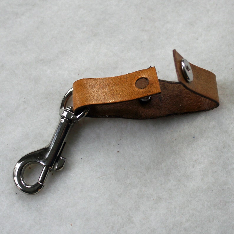 Leather Pocket Watch Fob brown Etsy