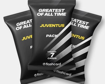 Juventus Legends Card Pack – Greatest of All Time, Football Gift