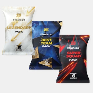 Super Bundle FC 25 Pack: Pacchetti per collezionisti di calcio, Pacchetto calcio, Pacchetto carte fc25, Regali per ragazzi e ragazze, Appassionati di calcio
