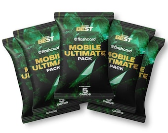 Mobile Ultimate 26 Packs Mega Bundle – Collectible Football Player Trading Cards Set, Soccer Card Pack , Sports Card Collector Bundle