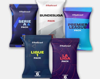 Football Cards Mega Bundle – Premier League, La Liga, Serie A, Ligue 1, Bundesliga Packs