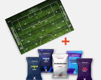 Football Pitch & FC25 Soccer Cards Mega Bundle – Collectible Desk Display
