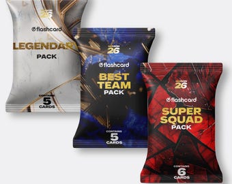 Soccer Trading Card Packs – FC26 Super Bundle, 3 Collectible Football Card Packs, Birthday Gift for Boys, Football Fan Gift for Him