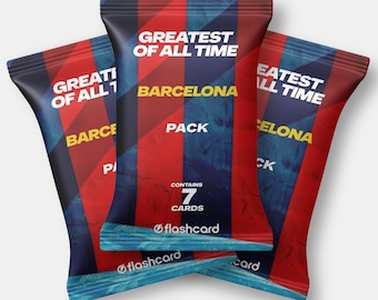 Barcelona Legends Football Cards – Greatest of All Time Soccer Pack