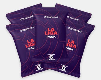 La Liga Football Card Pack: Collectible Player Cards (30 Cards)