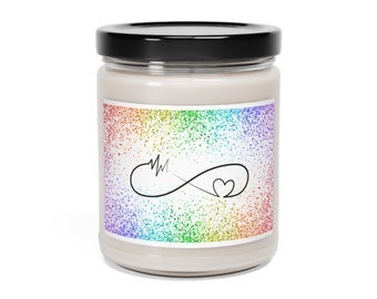 Rainbow Infinity Soy Candle, 9oz