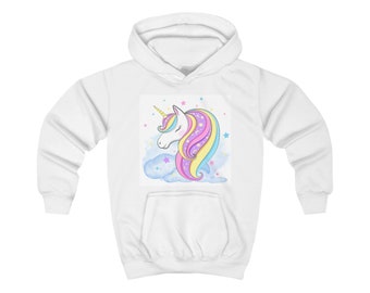 Sweat à capuche licorne enfant