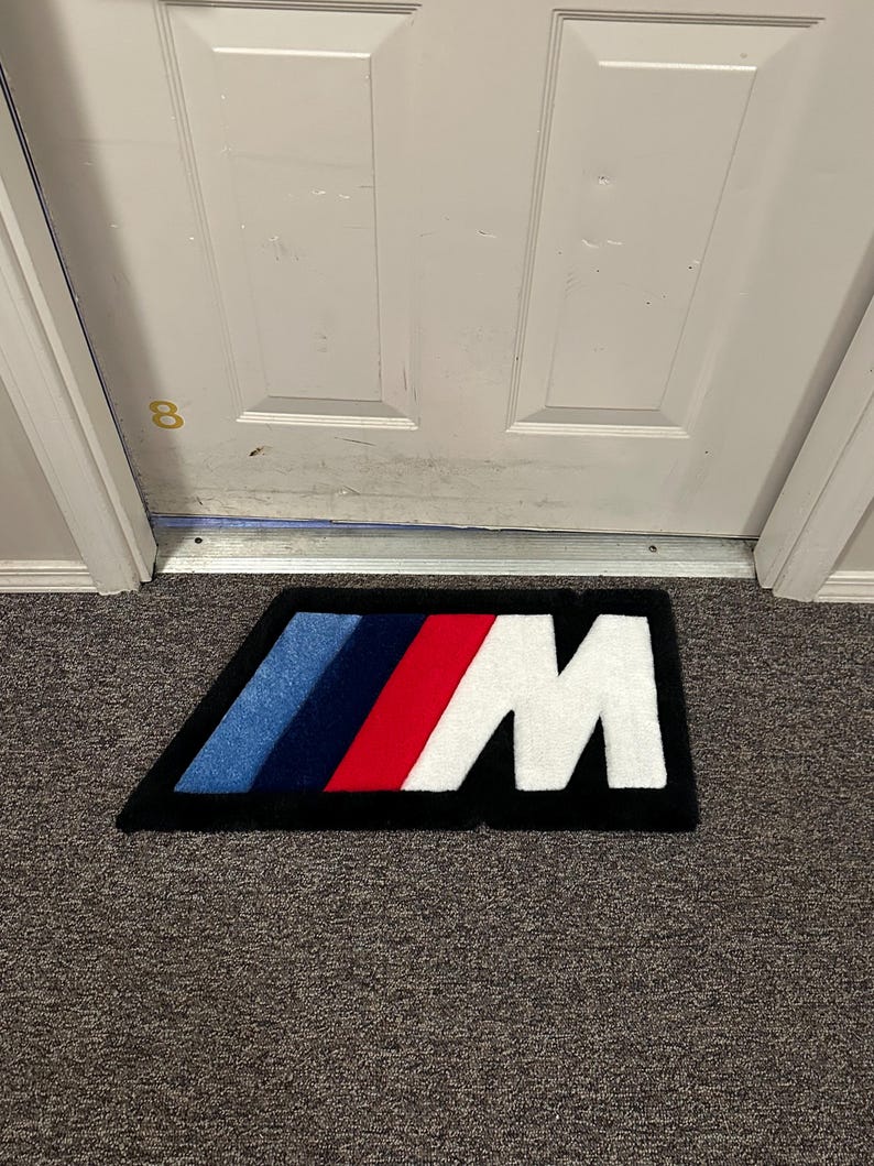 Customize Bmw Rug CUSTOM Car Logo BMW Handmade Rug - Etsy