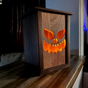 Wooden Jack-O-Lantern