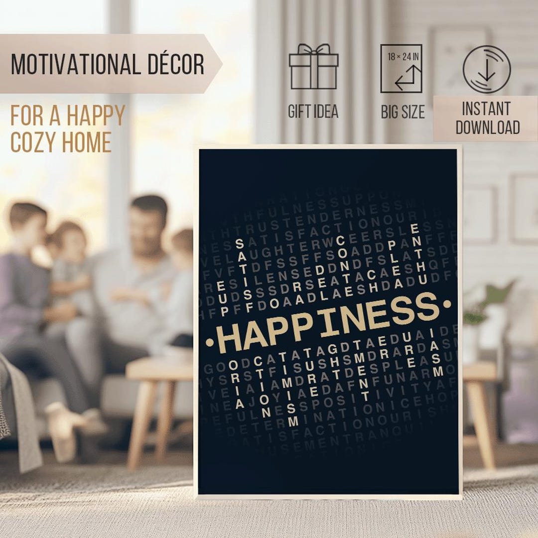 Motivational Positive Words Poster, Home Decor Art, Mental Health ...