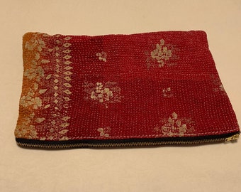 Pochette en coton indien Kantha