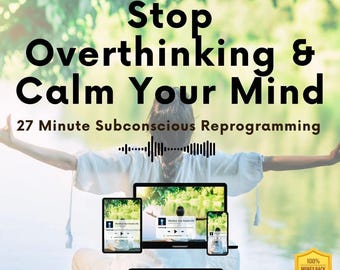 Guided Meditation for Overthinking, Calm Mind, Inner Peace (Digital Download)