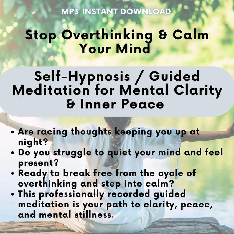 Guided meditation for overthinking and anxiety