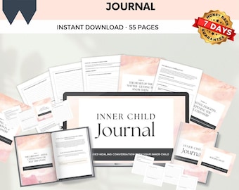 Inner Child Healing Journal: Guided Selfcare Planner and Workbook, Wellbeing Journal, Self Care Gift, Digital Planner, Shadow Work,