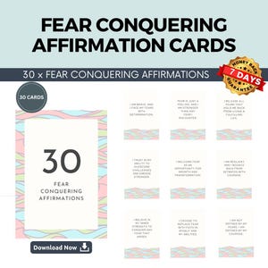 Positieve affirmatiekaarten, dagelijkse affirmaties, angst overwinnende affirmaties, zelfhulpcadeau, mindfulness-kaarten, positiviteitskaarten