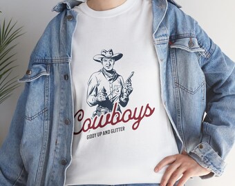 Cowboy | Westers T-shirt | LGBTQ+ | Homo-cowboy | Unisex zwaar katoenen T-shirt