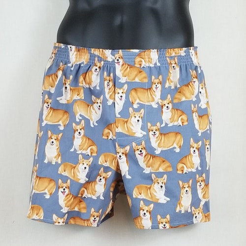 CORGI Cotton Boxers - Etsy