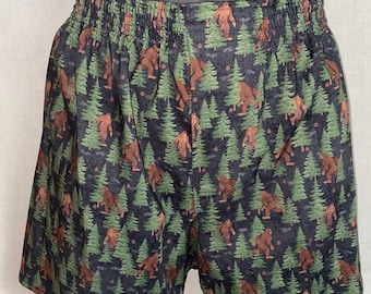 Calzoncillos de algodón BIGFOOT - Sasquatch, yeti, homínido, críptido, noroeste del Pacífico, bosque, escondite