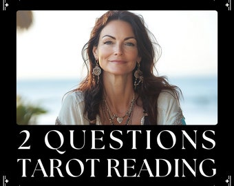 Czytanie Tarota 2 pytania Medium psychiczne Miłość Przyszły małżonek Partner małżeński Pieniądze Ogólne porady duchowe Znajdź jasność szybko Najlepiej tego samego dnia
