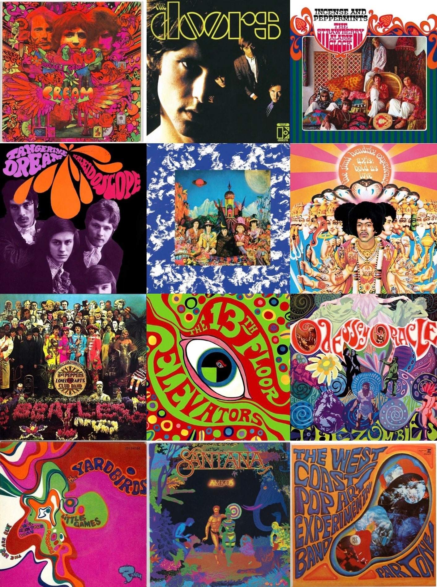 Psychedelic Album Covers 60s