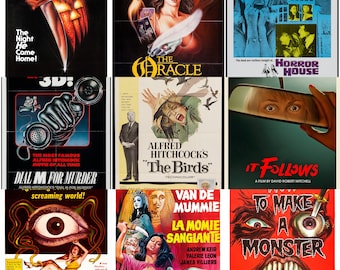 62+ PCS Vintage-Horrorfilm-Filmplakate, Horrorfilm-Geschenke, Horrorfilm-Poster, The Shining Horror-Poster-Set-Geschenk