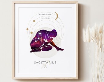 Sagittarius Goddess Wall Art - Etsy