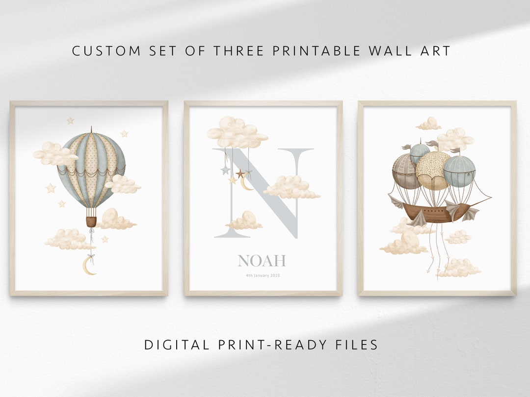 Personalised Kids Printable Wall Art Kids Name Print Ship Etsy