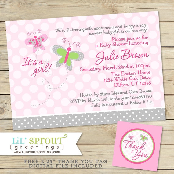 butterfly baby shower invitations templates free