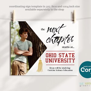 2026 Graduate Party Invitation Template, Grad Invite to Edit Online Using Corjl & Instantly Download, Both 4x6" and 5x7" Card Sizes Included image 11