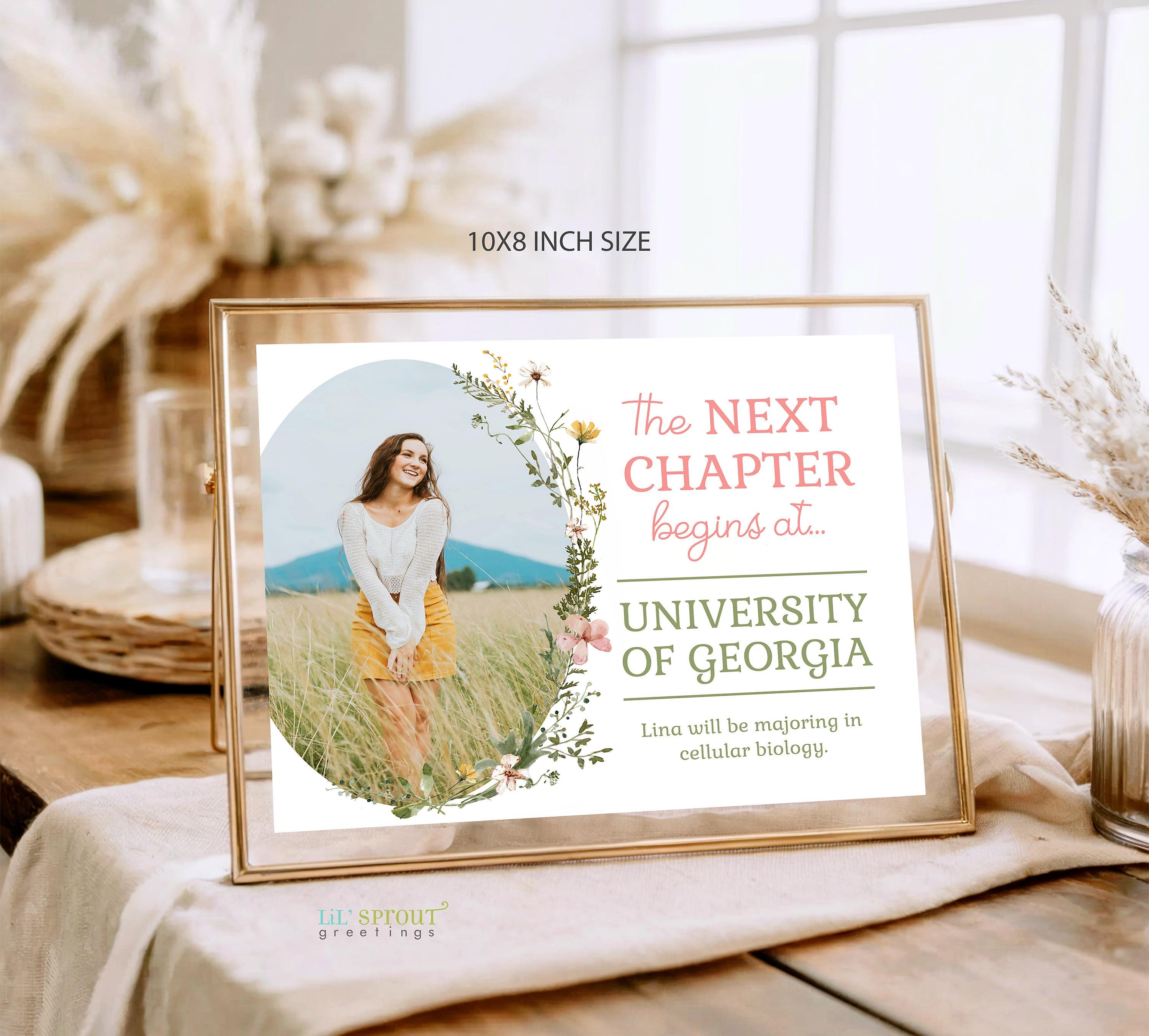 Wildflowers Graduation Next Chapter Printable Sign, 6 Templates Sizes ...