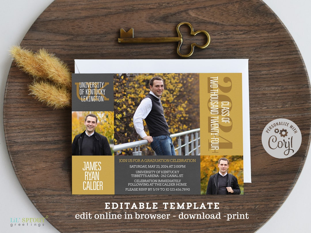 Class of 2025 Graduation Announcement Template Corjl Edit Online