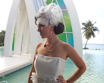 Fabulous Vintage Inspired Cherry Blossom Flower Sakura Bridal Cocktail Hat